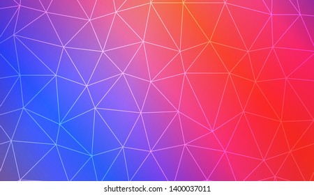 Low poly layout. For your wallpaper, advert, banner, poster. Vector illustration. Creative gradient color. 