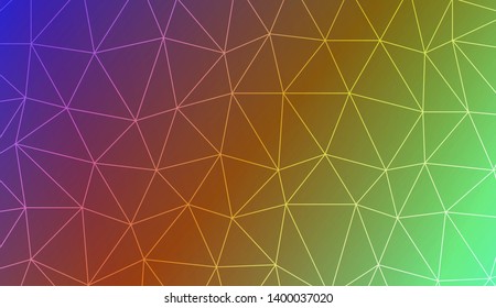 Low poly layout. For your wallpaper, advert, banner, poster. Vector illustration. Creative gradient color. 