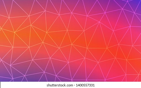 Low poly layout. For your wallpaper, advert, banner, poster. Vector illustration. Creative gradient color. 