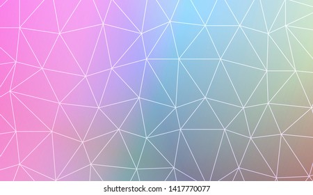 Low poly layout. For your wallpaper, advert, banner, poster. Vector illustration. Creative gradient color. 