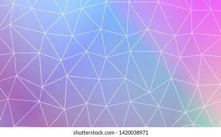 Low poly layout. For your wallpaper, advert, banner, poster. Vector illustration. Creative gradient color. 