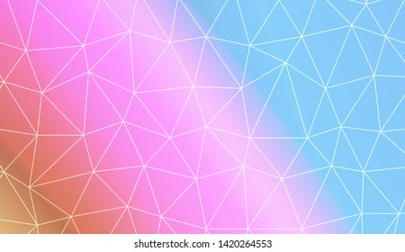 Low poly layout. For your wallpaper, advert, banner, poster. Vector illustration. Creative gradient color. 