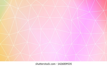 Low poly layout. For your wallpaper, advert, banner, poster. Vector illustration. Creative gradient color. 