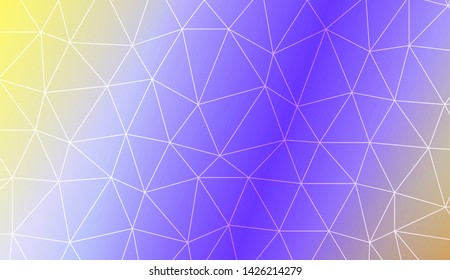 Low poly layout. For your wallpaper, advert, banner, poster. Vector illustration. Creative gradient color. 