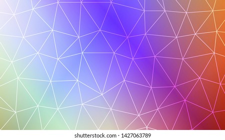 Low poly layout. For your wallpaper, advert, banner, poster. Vector illustration. Creative gradient color. 