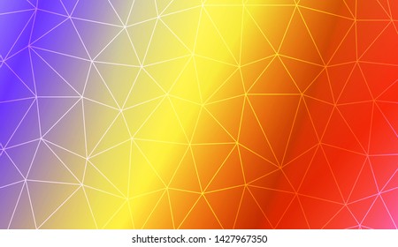 Low poly layout. For your wallpaper, advert, banner, poster. Vector illustration. Creative gradient color. 