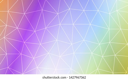 Low poly layout. For your wallpaper, advert, banner, poster. Vector illustration. Creative gradient color. 