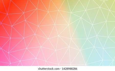 Low poly layout. For your wallpaper, advert, banner, poster. Vector illustration. Creative gradient color. 