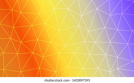 Low poly layout. For your wallpaper, advert, banner, poster. Vector illustration. Creative gradient color. 