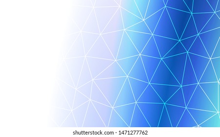 Low poly layout. For your wallpaper, advert, banner, poster. Vector illustration. Creative gradient color. 