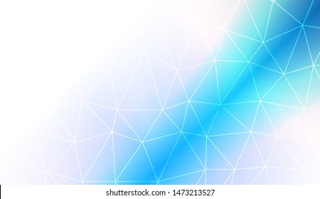 Low poly layout. For your wallpaper, advert, banner, poster. Vector illustration. Creative gradient color. 