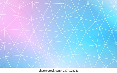 Low poly layout. For your wallpaper, advert, banner, poster. Vector illustration. Creative gradient color. 