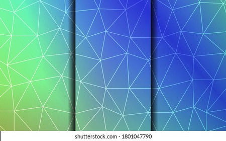 Low poly layout. For your wallpaper, advert, banner, poster. Vector illustration. Creative gradient color. 