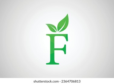 Low Poly and Letter F logo design template, Vector illustration
