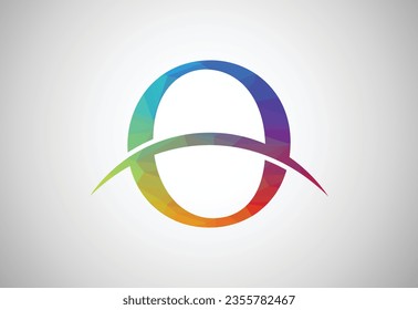 Plantilla de diseño de logotipo de polos bajos y letras O, ilustración vectorial
