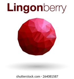 Low poly lingonberry.