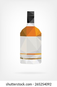 Low Poly Liquor Bottle