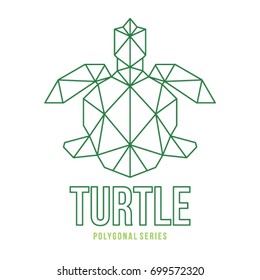 LOW POLY LOGO ICON SYMBOL TRIANGLE TURTLE POLYGONAL GEOMETRIC