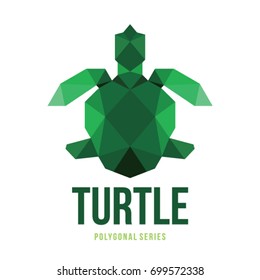 LOW POLY LOGO ICON SYMBOL TRIANGLE TURTLE POLYGONAL GEOMETRIC