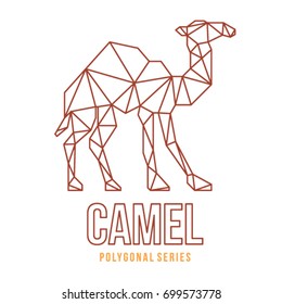 LOW POLY LOGO ICON SYMBOL TRIANGLE CAMEL POLYGONAL GEOMETRIC