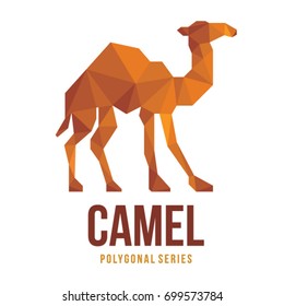 LOW POLY LOGO ICON SYMBOL TRIANGLE CAMEL POLYGONAL GEOMETRIC