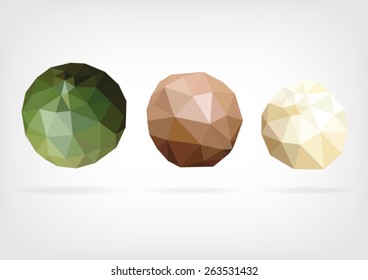 Low Poly Macadamia Nut
