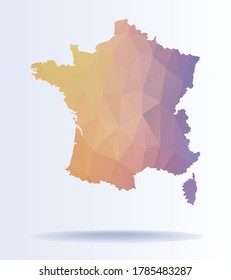 Mapa de baja graduación de Francia