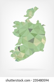 Low Poly Map of Ireland