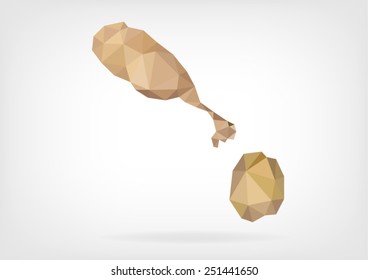 Low Poly map of St. Kitts