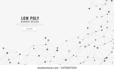 low poly mesh abstract digital lines background