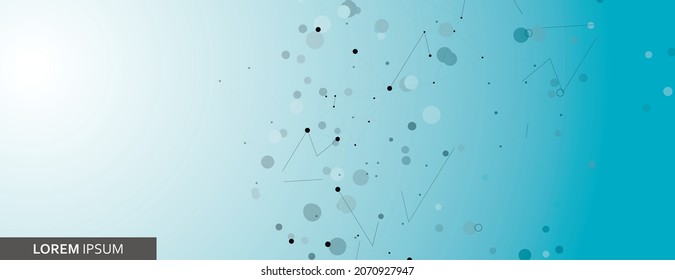 Low poly molecules connect background. Abstract technology structure. Vector science background. Polygonal vector illustration