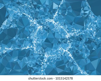 Low poly mosaic background. Template design, list, front page, brochure layout, banner, idea, cover, print, flyer, book, blank, card, ad, sign, sheet. Copy space. Vector clip art.