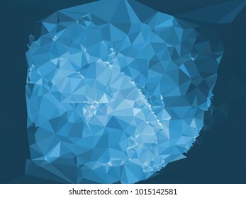 Low poly mosaic background. Template design, list, front page, brochure layout, banner, idea, cover, print, flyer, book, blank, card, ad, sign, sheet. Copy space. Vector clip art.