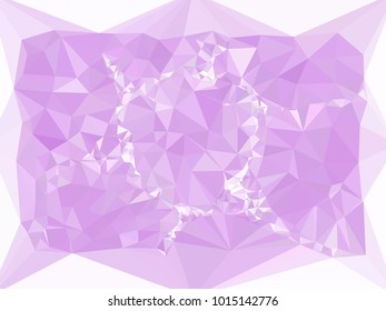 Low poly mosaic background. Template design, list, front page, brochure layout, banner, idea, cover, print, flyer, book, blank, card, ad, sign, sheet. Copy space. Vector clip art.