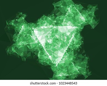 Low poly mosaic background. Template design, list, front page, brochure layout, banner, idea, cover, print, flyer, book, blank, card, ad, sign, sheet. Copy space. Vector clip art.