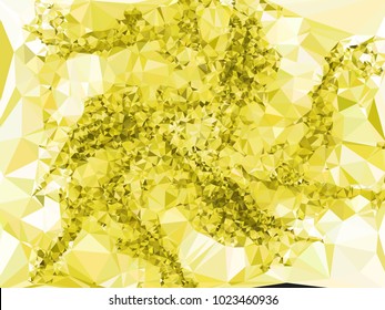 Low poly mosaic background. Template design, list, front page, brochure layout, banner, idea, cover, print, flyer, book, blank, card, ad, sign, sheet. Copy space. Vector clip art.