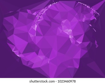 Low poly mosaic background. Template design, list, front page, brochure layout, banner, idea, cover, print, flyer, book, blank, card, ad, sign, sheet. Copy space. Vector clip art.