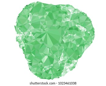 Low poly mosaic background. Template design, list, front page, brochure layout, banner, idea, cover, print, flyer, book, blank, card, ad, sign, sheet. Copy space. Vector clip art.