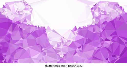 Low poly mosaic background. Template design, list, front page, brochure layout, banner, idea, cover, print, flyer, book, blank, card, ad, sign, sheet. Copy space. Vector clip art.