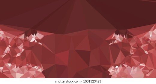 Low poly mosaic background. Template design, list, front page, brochure layout, banner, idea, cover, print, flyer, book, blank, card, ad, sign, sheet. Copy space. Vector clip art.