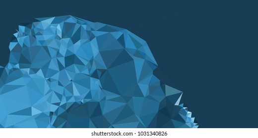 Low poly mosaic background. Template design, list, front page, brochure layout, banner, idea, cover, print, flyer, book, blank, card, ad, sign, sheet. Copy space. Vector clip art.