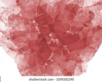 Low poly mosaic background. Template design, list, front page, brochure layout, banner, idea, cover, print, flyer, book, blank, card, ad, sign, sheet. Copy space. Vector clip art.