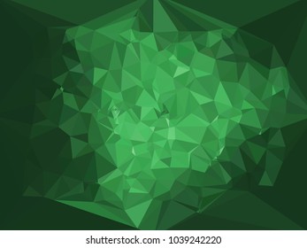 Low poly mosaic background. Template design, list, front page, brochure layout, banner, idea, cover, print, flyer, book, blank, card, ad, sign, sheet. Copy space. Vector clip art.