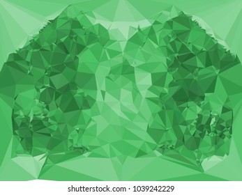 Low poly mosaic background. Template design, list, front page, brochure layout, banner, idea, cover, print, flyer, book, blank, card, ad, sign, sheet. Copy space. Vector clip art.