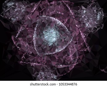 Low poly mosaic background. Template design, list, front page, brochure layout, banner, idea, cover, print, flyer, book, blank, card, ad, sign, sheet. Copy space. Vector clip art.