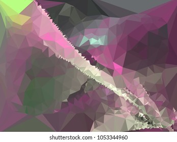 Low poly mosaic background. Template design, list, front page, brochure layout, banner, idea, cover, print, flyer, book, blank, card, ad, sign, sheet. Copy space. Vector clip art.