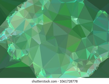 Low poly mosaic background. Template design, list, front page, brochure layout, banner, idea, cover, print, flyer, book, blank, card, ad, sign, sheet. Copy space. Vector clip art.