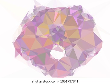 Low poly mosaic background. Template design, list, front page, brochure layout, banner, idea, cover, print, flyer, book, blank, card, ad, sign, sheet. Copy space. Vector clip art.