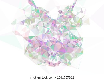 Low poly mosaic background. Template design, list, front page, brochure layout, banner, idea, cover, print, flyer, book, blank, card, ad, sign, sheet. Copy space. Vector clip art.