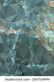 Low poly mosaic background. Template design, list, front page, brochure layout, banner, idea, cover, print, flyer, book, blank, card, ad, sign, sheet. Copy space. Vector clip art.
